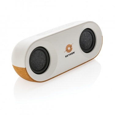 Logotrade promotional gift picture of: Oregon RCS recycled plastic and cork 10W speaker